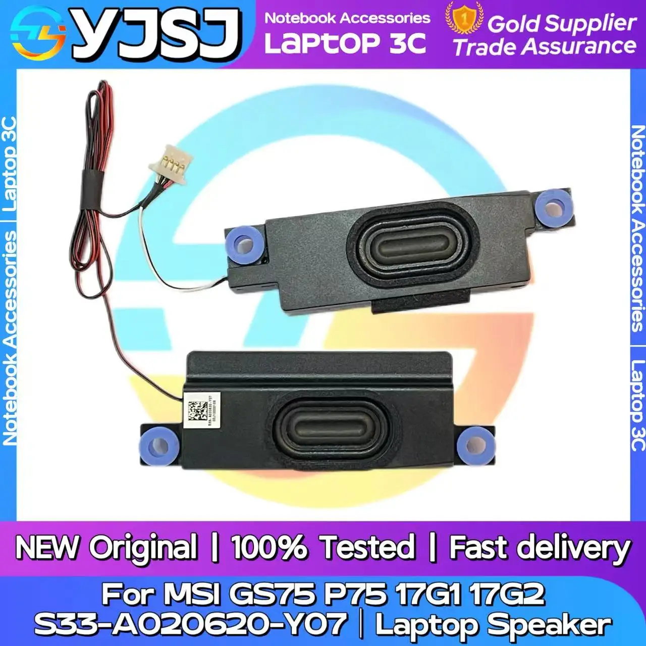 Новый оригинальный аудиодинамик для ноутбука MSI GS75 P75 MS-17G1 MS-17G2, встроенные левые и правые динамики S33-A020620-Y07
Новый оригинальный аудиодинамик для ноутбука MSI GS75 P75 MS-17G1 MS-17G2, встроенные левые и правые динамики S33-A020620-Y07