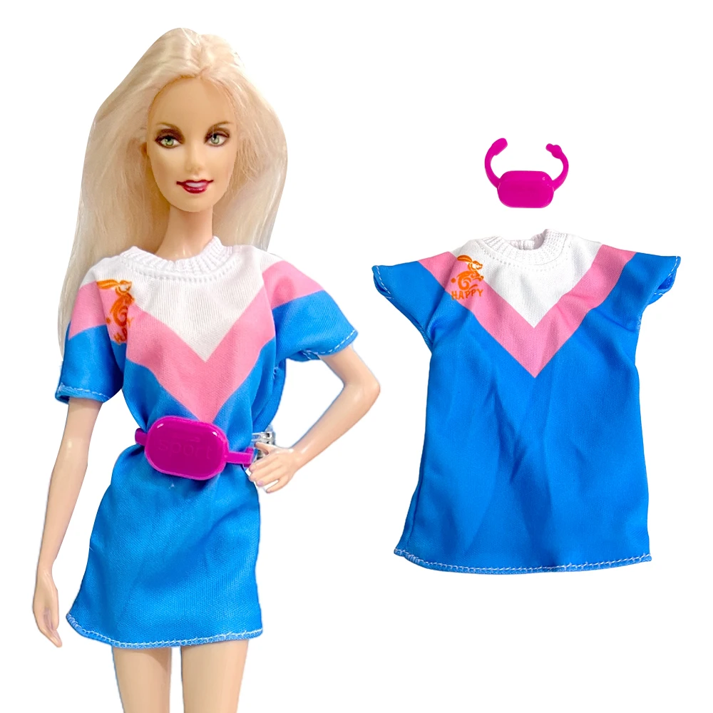 NK Official 11.5 Inch Doll Clothes Blue Dress: round neck dress+pink waist pack 1/6 Doll Accessories Dressing Up Toys
NK Official 11.5 Inch Doll Clothes Blue Dress: round neck dress+pink waist pack 1/6 Doll Accessories Dressing Up Toys