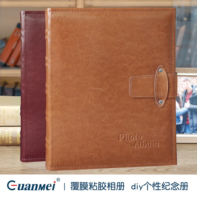 Customized. Guangmei Factory Brown Leather Photo Album Vintage Album 12inch Laminated Self-Adhesive Photo Album
Customized. Guangmei Factory Brown Leather Photo Album Vintage Album 12inch Laminated Self-Adhesive Photo Album