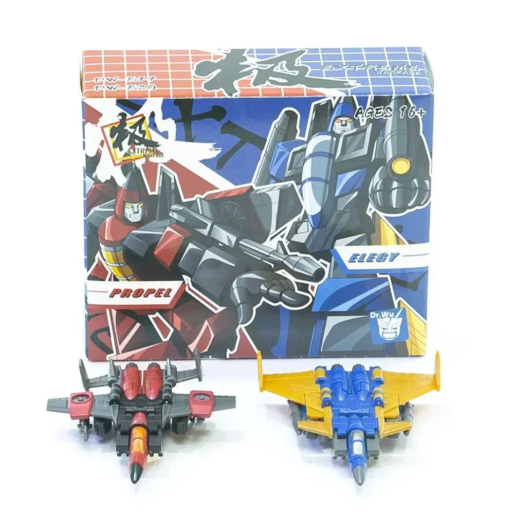 New Transformation Toys Dr. Wu Customs Extrme Warfare DW-E19 DW-E20 Thrust Dirge Action Figure Toy in Stock
New Transformation Toys Dr. Wu Customs Extrme Warfare DW-E19 DW-E20 Thrust Dirge Action Figure Toy in Stock