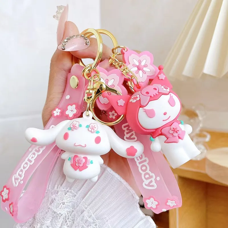 Sanrio Sakura Series Doll Keychain Kawaii New Car Accessories Hello Kitty Backpack Pendant Children's Small Gift
Sanrio Sakura Series Doll Keychain Kawaii New Car Accessories Hello Kitty Backpack Pendant Children's Small Gift