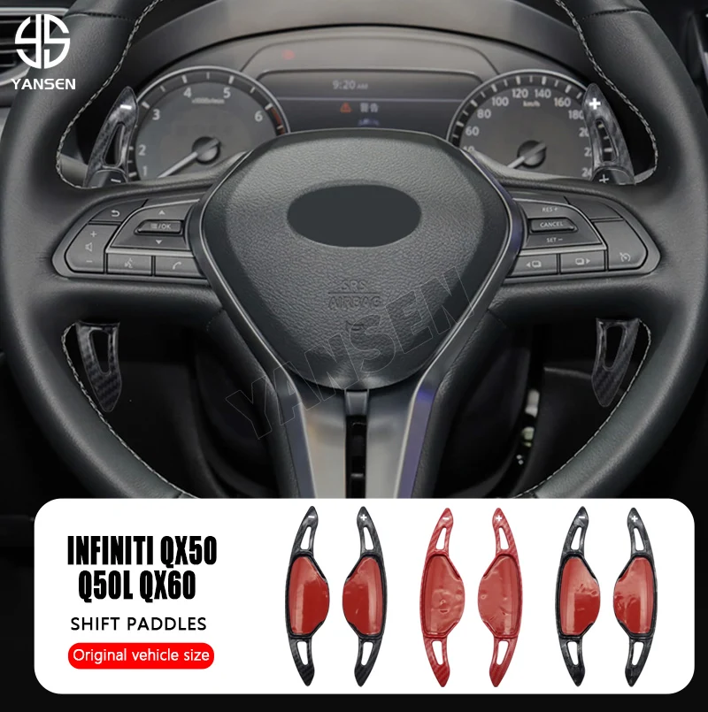 1Pair Steering Wheel DSG Shift Paddle For Infiniti Q50 Q50L QX50 Q60 QX60 DSG Wheel Sticker
1Pair Steering Wheel DSG Shift Paddle For Infiniti Q50 Q50L QX50 Q60 QX60 DSG Wheel Sticker