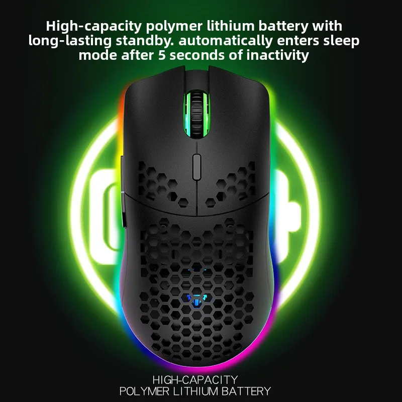Xuanyinhu XYH80 Hollowed-out Honeycomb Mouse,2.4G Wireless, RGB Backlit, Lightweight, for Gaming & Office,Computer Peripherals
Xuanyinhu XYH80 Hollowed-out Honeycomb Mouse,2.4G Wireless, RGB Backlit, Lightweight, for Gaming & Office,Computer Peripherals