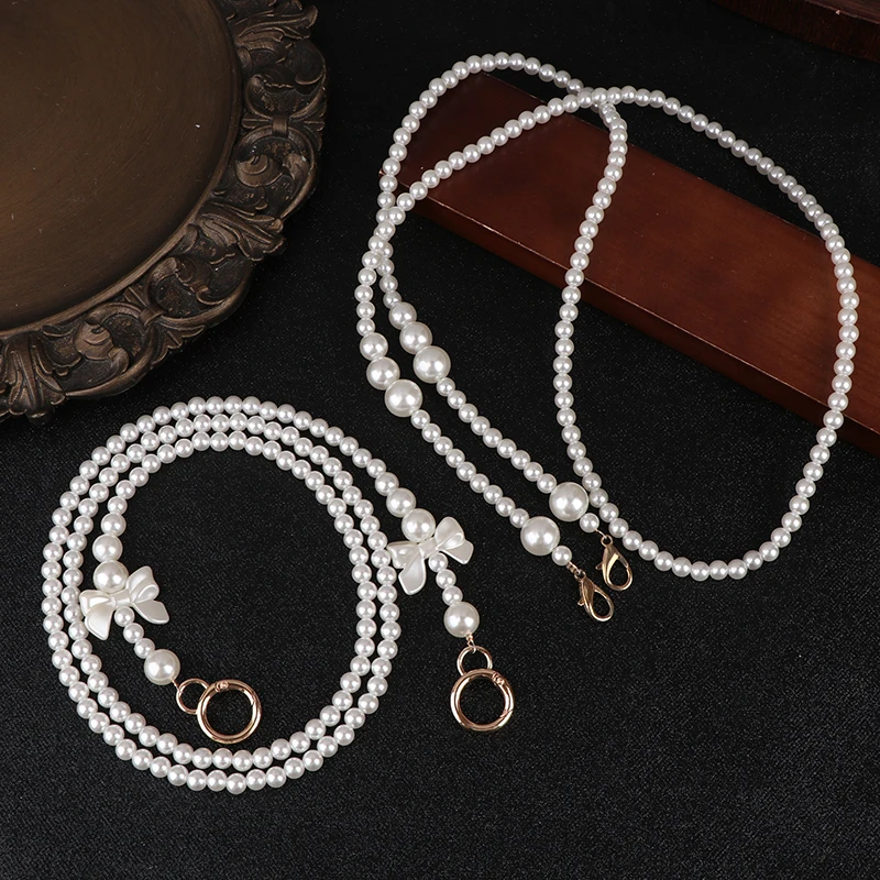 Cute 100-120 Cm Long Pearl Handbag Strap Luxury Simple Bead Chain Replacement Bag Strap DIY Handbag Accessories
Cute 100-120 Cm Long Pearl Handbag Strap Luxury Simple Bead Chain Replacement Bag Strap DIY Handbag Accessories