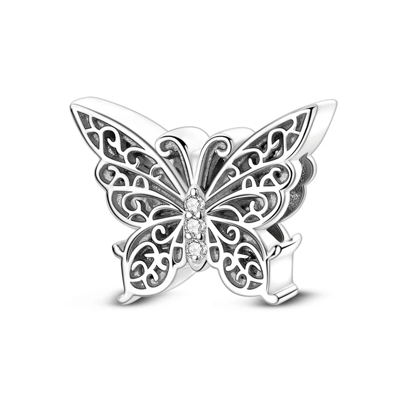 925 Sterling Silver Retro Hollow Pattern Butterfly Charms Bead Fit 3mm Original Bracelet DIY Women Fine Anniversary Jewelry Gift
925 Sterling Silver Retro Hollow Pattern Butterfly Charms Bead Fit 3mm Original Bracelet DIY Women Fine Anniversary Jewelry Gift