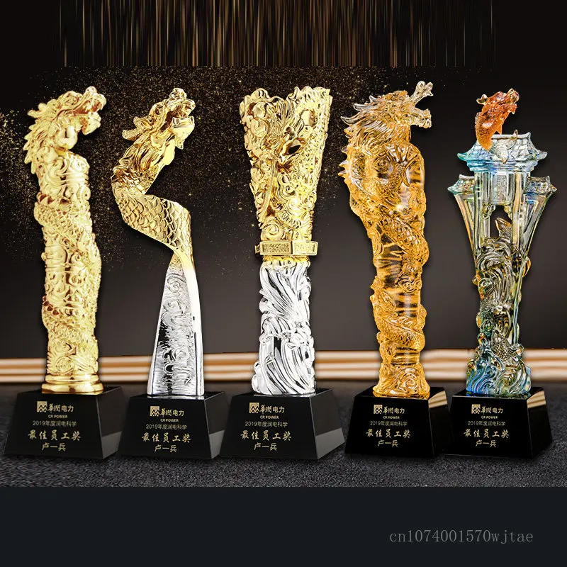 Гальванический трофей золотой и серебряной скульптуры, индивидуальный столб дракона, конкурс Totem Award Гравировка украшения дома 1 шт.
Гальванический трофей золотой и серебряной скульптуры, индивидуальный столб дракона, конкурс Totem Award Гравировка украшения дома 1 шт.