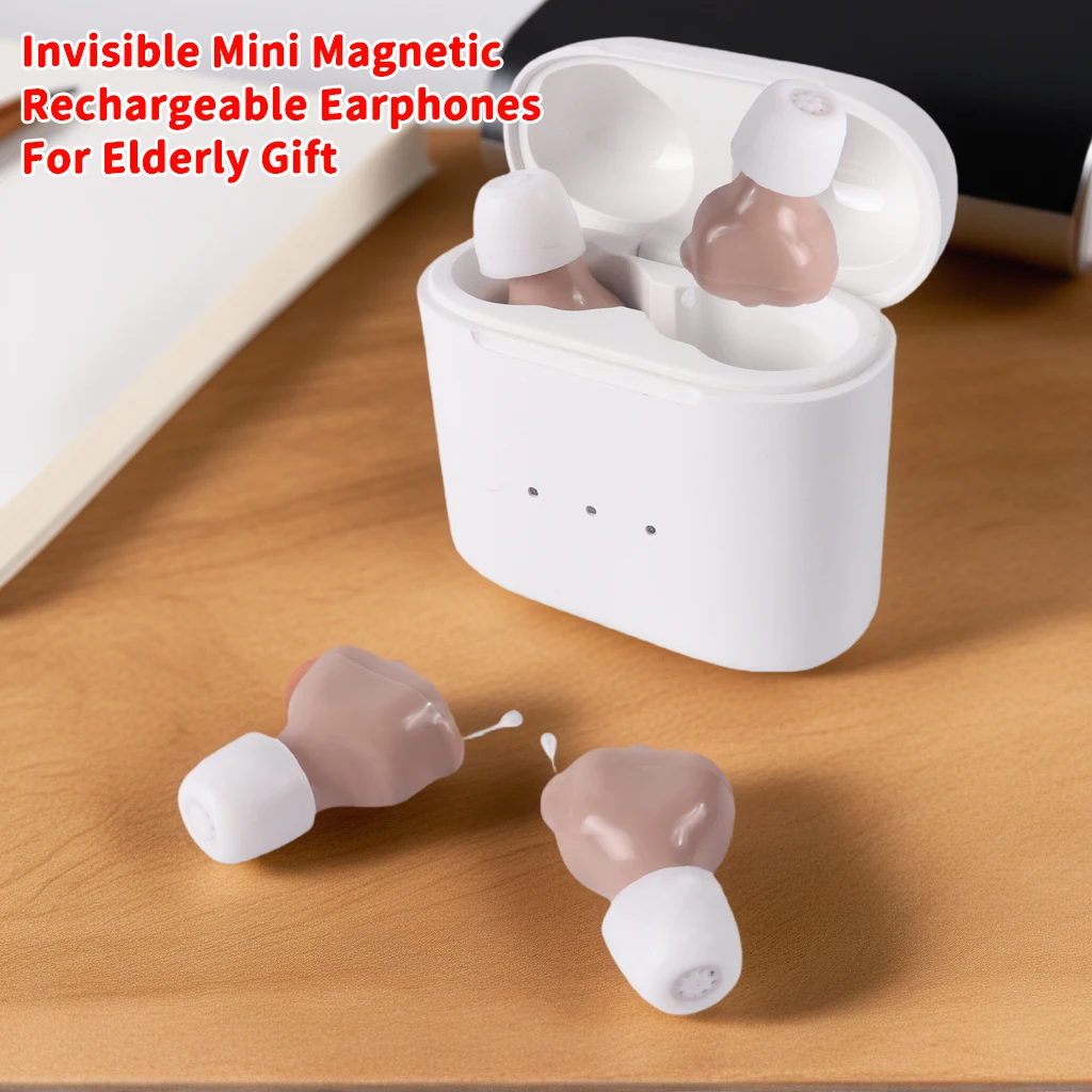 Invisible Mini Magnetic Rechargeable Earphones Portable In-Ear Noise Reduction Wireless Earbuds Listen Music For Elderly Gifts
Invisible Mini Magnetic Rechargeable Earphones Portable In-Ear Noise Reduction Wireless Earbuds Listen Music For Elderly Gifts