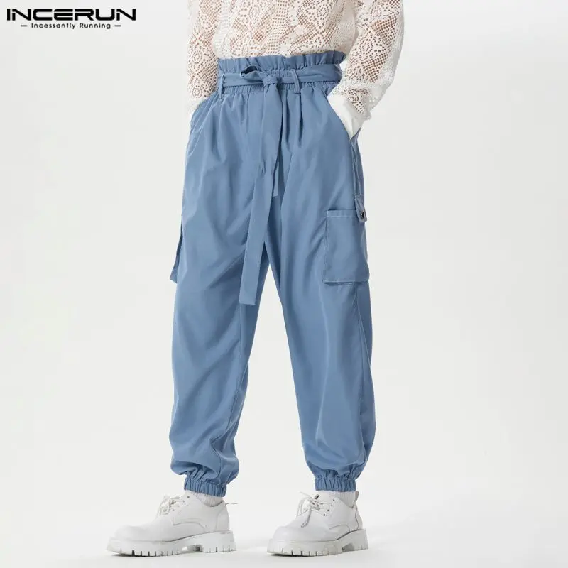 INCERUN 2024 American Style New Men Pantalons Strap Pocket Design Long Pants Solid Simple Male Leisure Streetwear Trousers S-5XL
INCERUN 2024 American Style New Men Pantalons Strap Pocket Design Long Pants Solid Simple Male Leisure Streetwear Trousers S-5XL