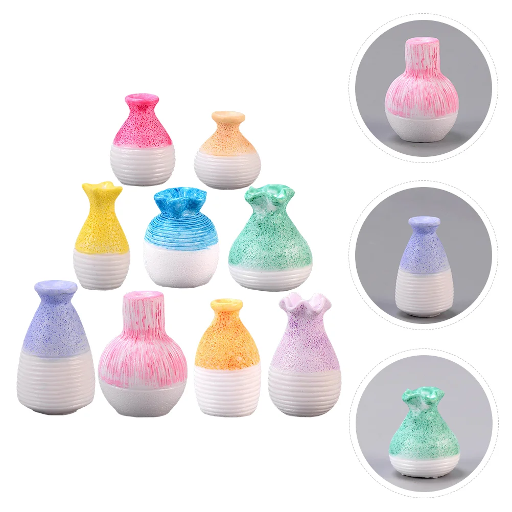 9 Pcs Garden Ornaments Vases Mini House Miniature Scene Layout Props Accessory Synthetic Resin DIY
9 Pcs Garden Ornaments Vases Mini House Miniature Scene Layout Props Accessory Synthetic Resin DIY