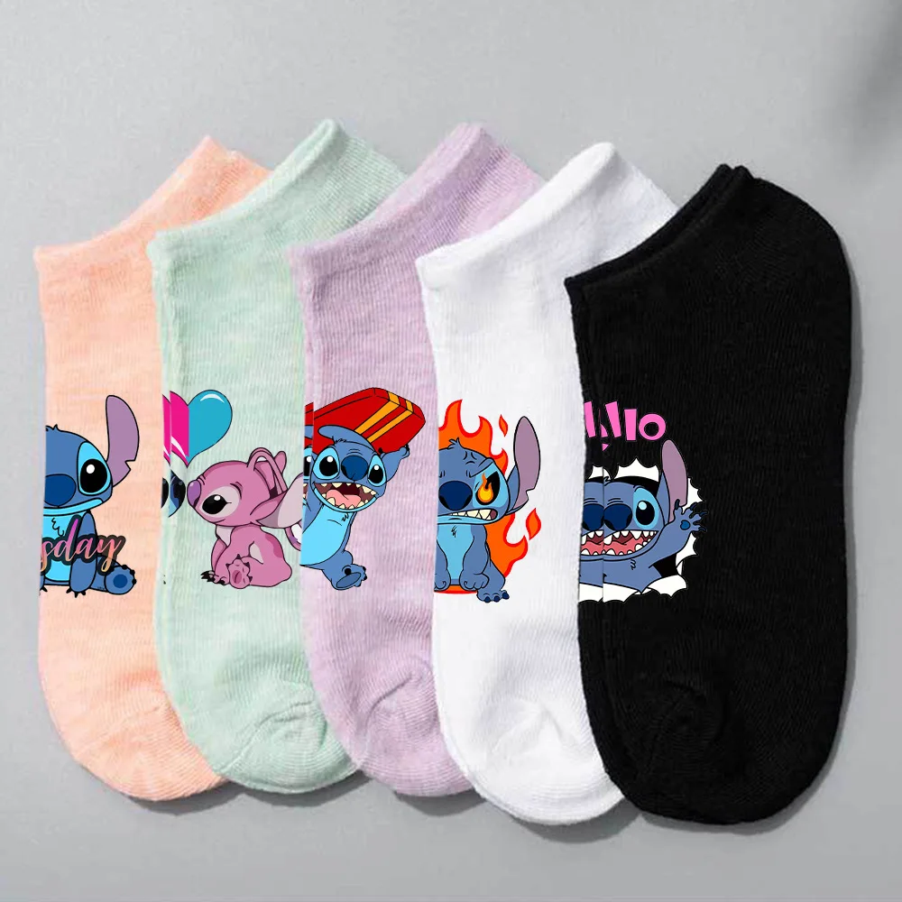 Cartoon Disney Stitch Sock Short Multicolored Boat Socks Spring and Summer Minimalist Soft Breathable Men's and Women's Socks
Cartoon Disney Stitch Sock Short Multicolored Boat Socks Spring and Summer Minimalist Soft Breathable Men's and Women's Socks