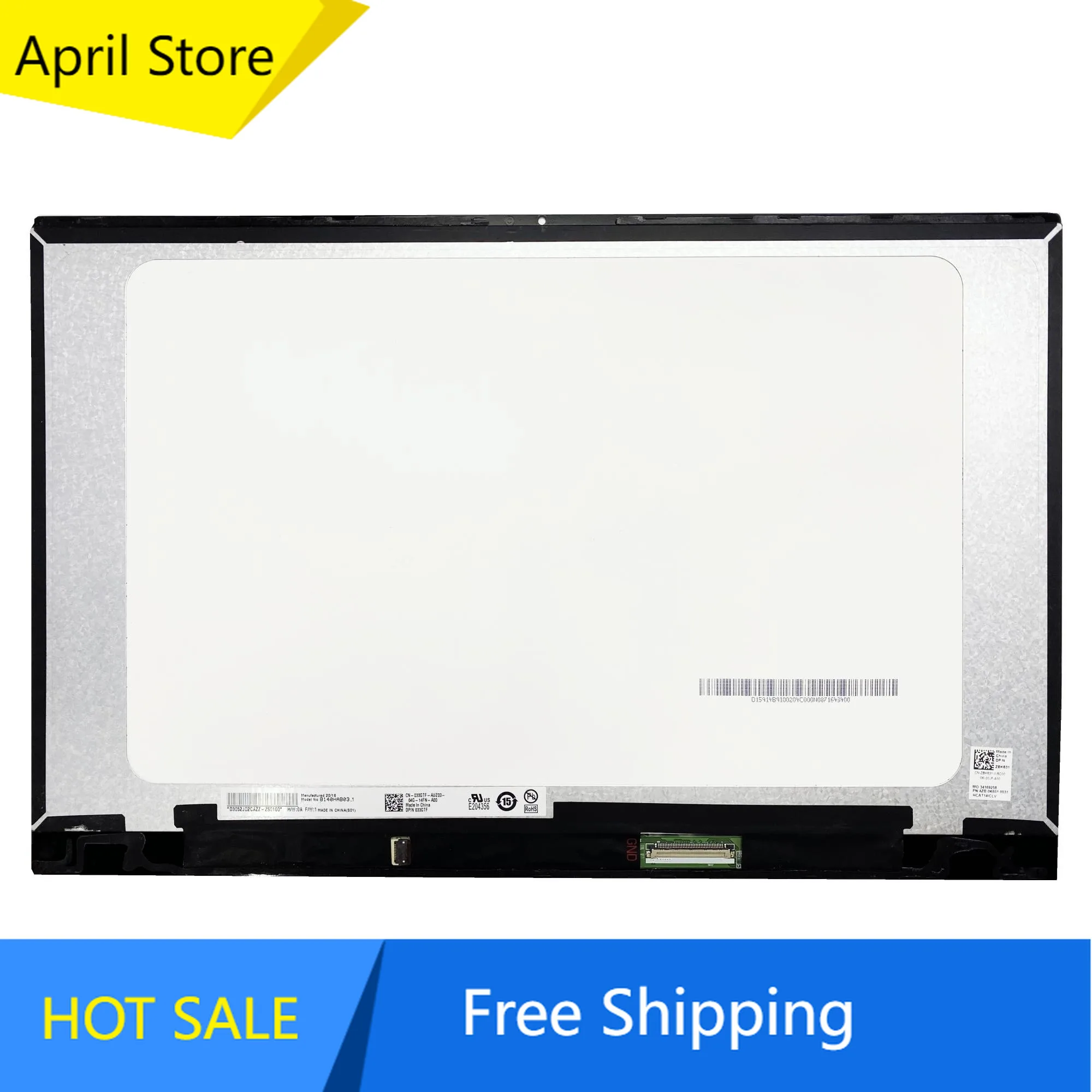 B140HAB03.1 14.0'' Laptop LCD Screen Digitizer Assembly for Dell inspiron 5400 2 in1 No-Frame
B140HAB03.1 14.0'' Laptop LCD Screen Digitizer Assembly for Dell inspiron 5400 2 in1 No-Frame