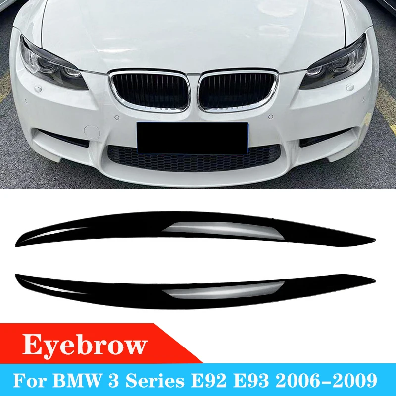 For BMW 3 Series E92 E93 Carbon Fiber Car Front Headlight Eyebrow Eyelid Lamp Light Eyebrows Gloss Black 2006-2009 Accessories
For BMW 3 Series E92 E93 Carbon Fiber Car Front Headlight Eyebrow Eyelid Lamp Light Eyebrows Gloss Black 2006-2009 Accessories