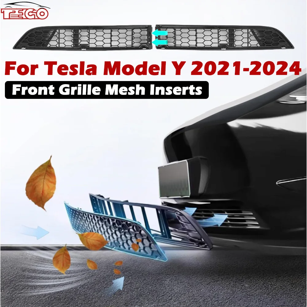 Grille Mesh Inserts for Tesla Model Y 2021-2024,Removable Split Type Replacement Wire Mesh Accessories (Matte Black Grills)
Grille Mesh Inserts for Tesla Model Y 2021-2024,Removable Split Type Replacement Wire Mesh Accessories (Matte Black Grills)