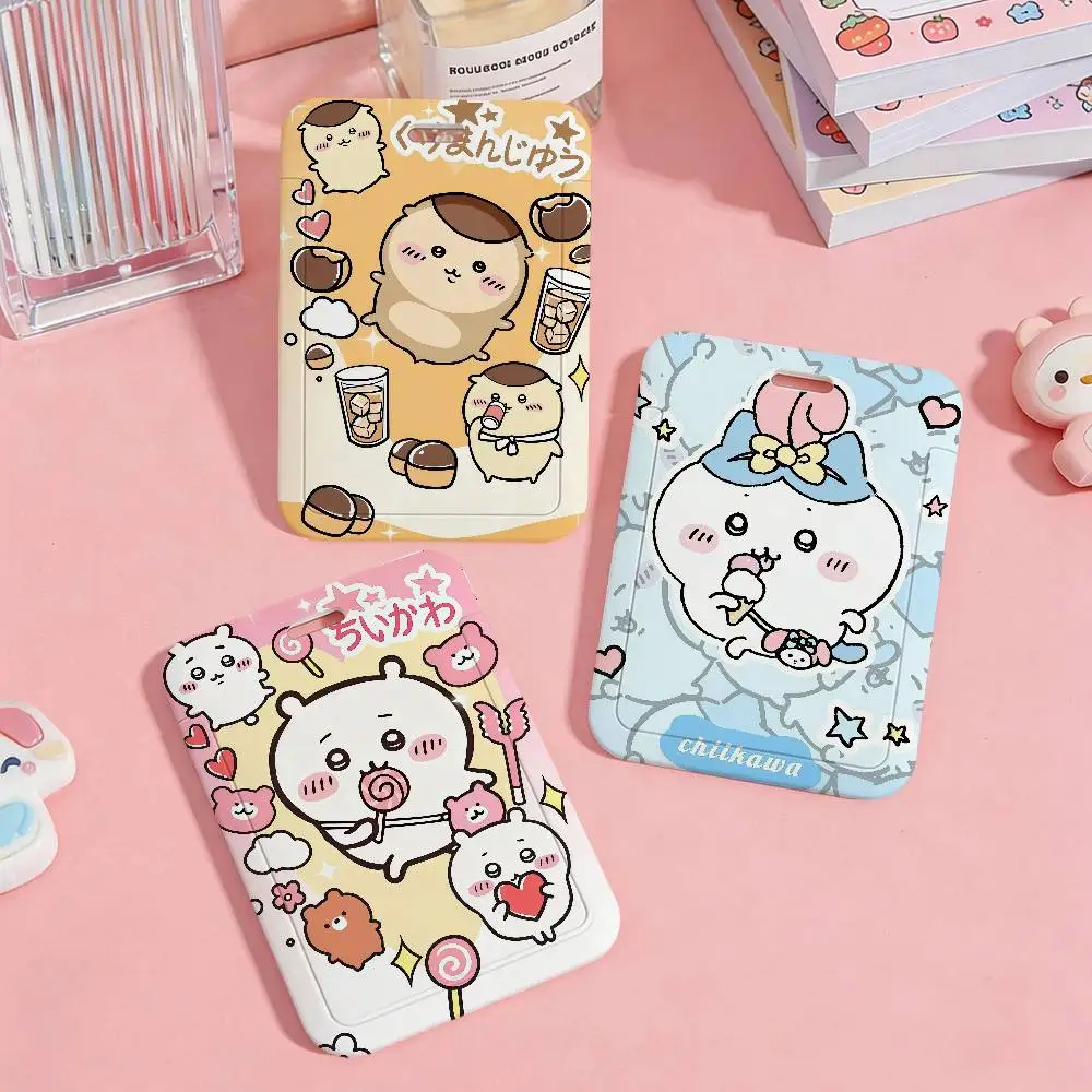 C-chiikawa anime Waterproof plastic card holders for public transport work permits and bank card protection
C-chiikawa anime Waterproof plastic card holders for public transport work permits and bank card protection