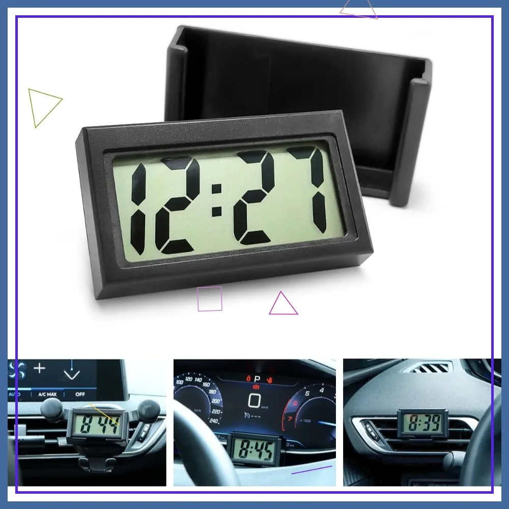 Mini Digital Clock for Car Dashboard, Self-Adhesive LCD Time Display, Portable Clock for Truck Home Office Bathroom
Mini Digital Clock for Car Dashboard, Self-Adhesive LCD Time Display, Portable Clock for Truck Home Office Bathroom