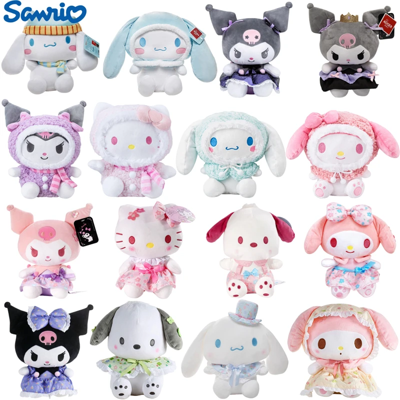 Натуральные плюшевые игрушки Sanrio Kawaii Kuromi Cinnamoroll My Melody Pochacco, милые мягкие куклы Hello Kitty Peluche, подарки для детей
Натуральные плюшевые игрушки Sanrio Kawaii Kuromi Cinnamoroll My Melody Pochacco, милые мягкие куклы Hello Kitty Peluche, подарки для детей