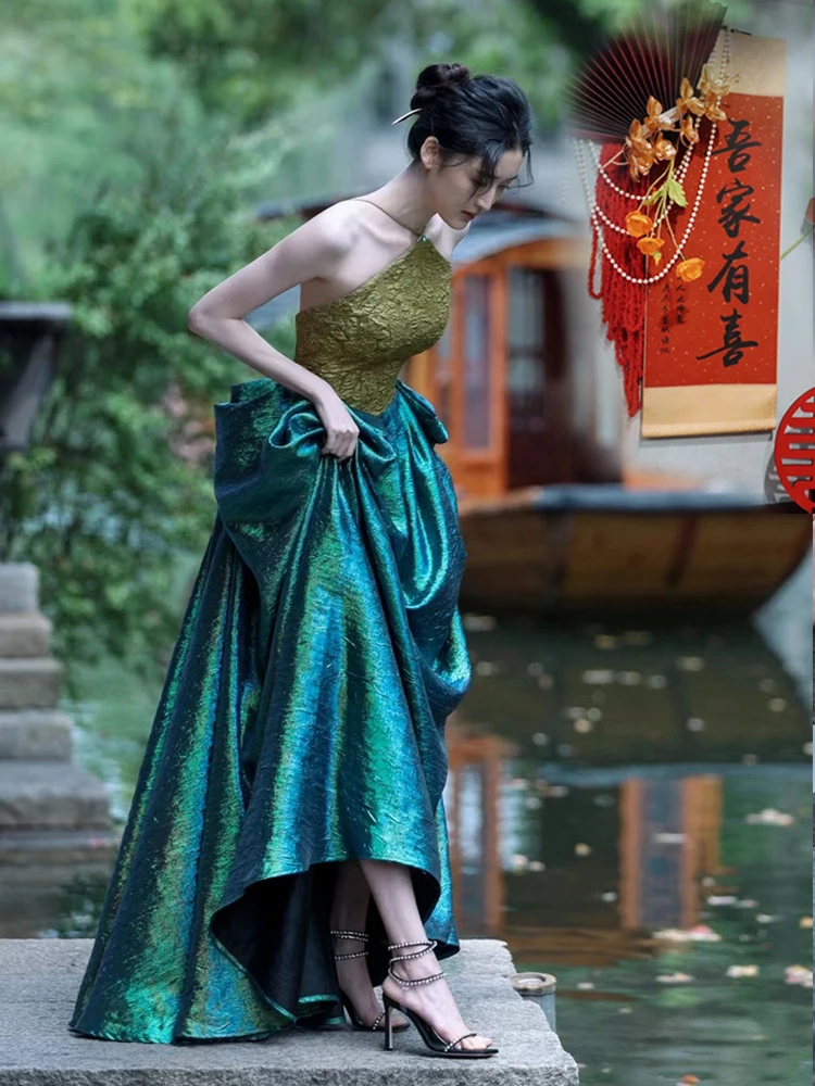 Ele Chinese Sle Wedding Dr for Women Engagement Par Long Evening Gown Vintage Wind Zipper Sle Princ Skirt
Ele Chinese Sle Wedding Dr for Women Engagement Par Long Evening Gown Vintage Wind Zipper Sle Princ Skirt