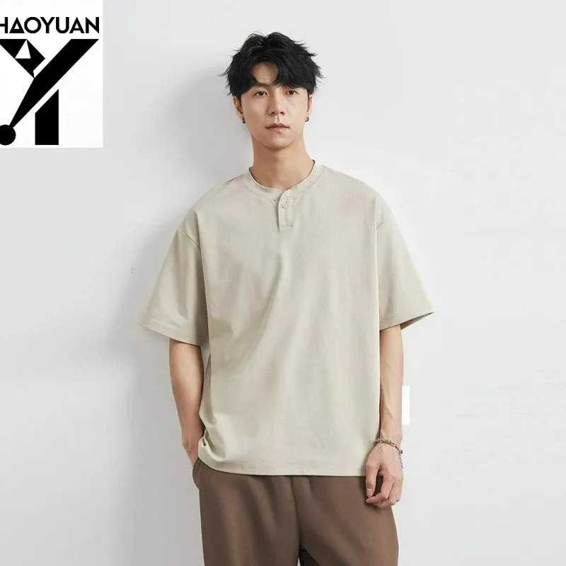 2025 Summer Men's Short Sleeve T-Shirt, New Pure Cotton Lightweight Casual Style Solid Color Button-Up Half Sleeve Top
2025 Summer Men's Short Sleeve T-Shirt, New Pure Cotton Lightweight Casual Style Solid Color Button-Up Half Sleeve Top