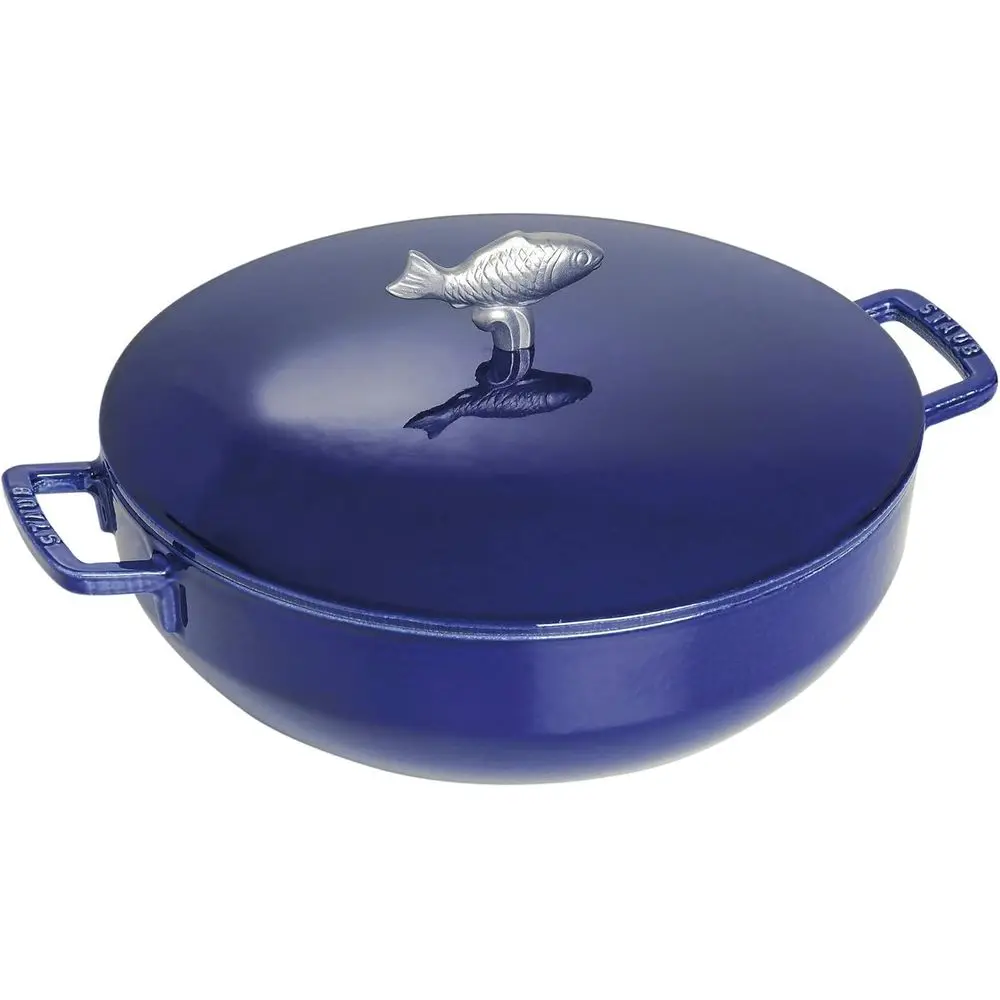 5-Quart Blue Bouillabaisse Pot - Cast Iron Cookware
5-Quart Blue Bouillabaisse Pot - Cast Iron Cookware