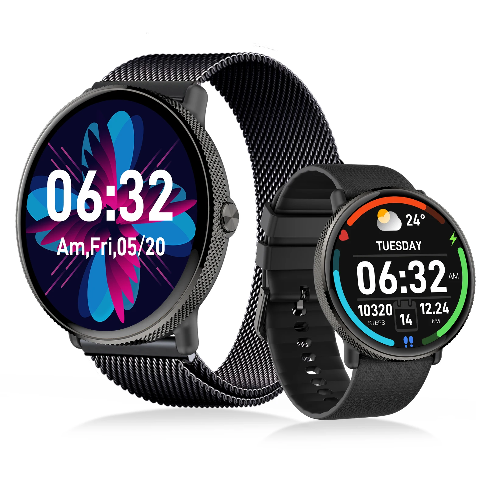 Goodatech 1.43" AMOLED SmartWatch for Men and Women with Phone Call, IP68 Waterproof, Fitness Tracker for Android iOS Phones
Goodatech 1.43" AMOLED SmartWatch for Men and Women with Phone Call, IP68 Waterproof, Fitness Tracker for Android iOS Phones