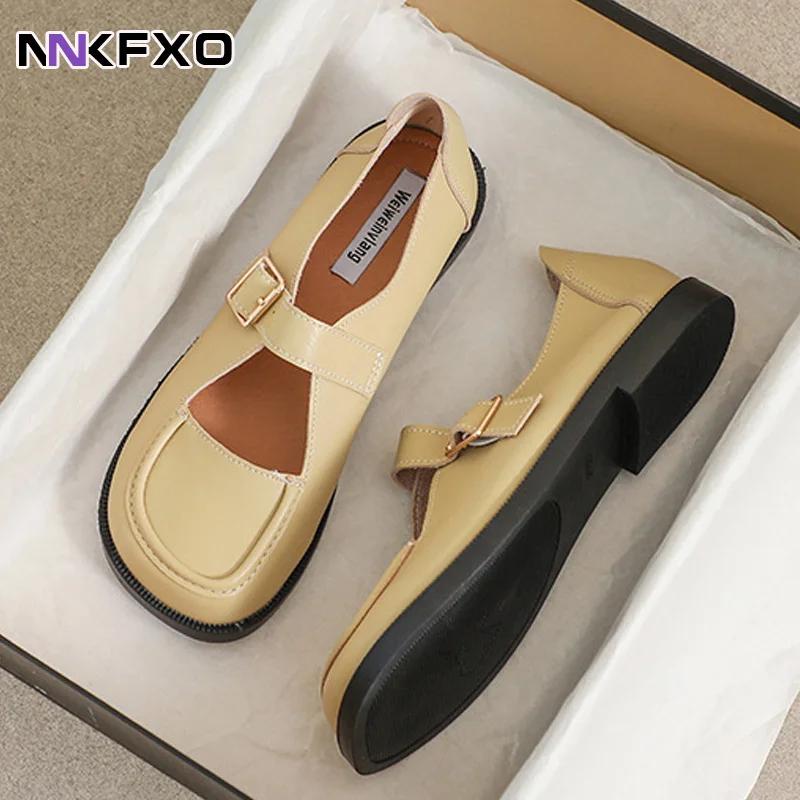 Soft Professional Shoes Women's Mary Jane Shoes Copper Buckle Round Toe Soft Sole Flat Shoes
Soft Professional Shoes Women's Mary Jane Shoes Copper Buckle Round Toe Soft Sole Flat Shoes