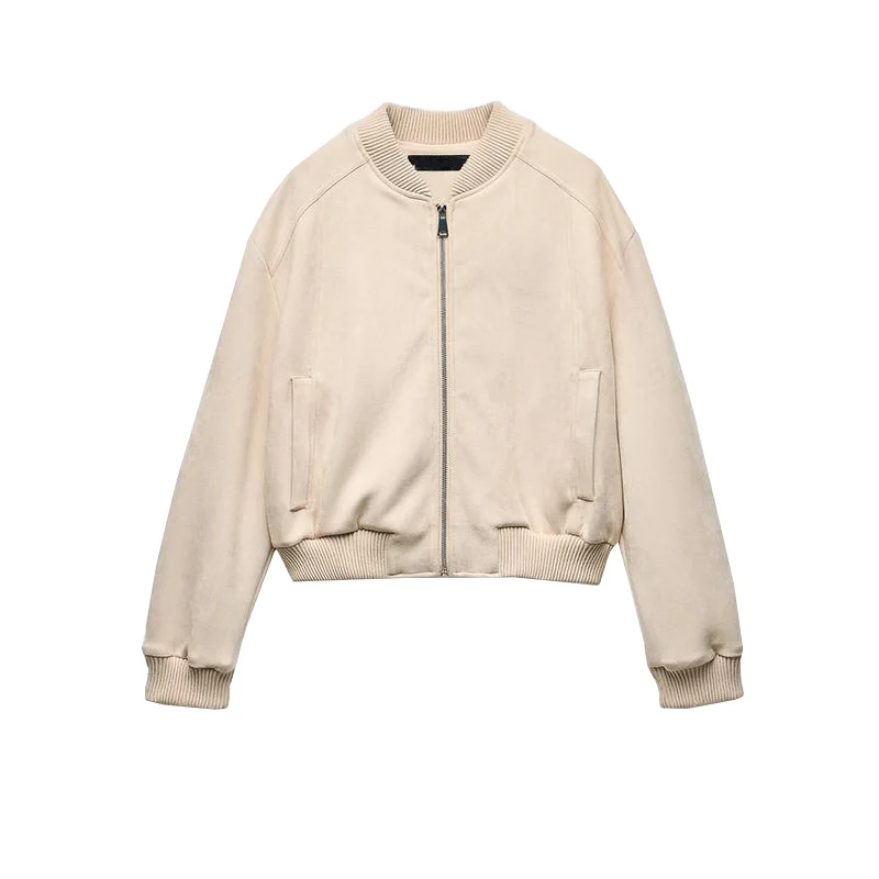 Spring New Women's Faion Loose Fce-Like Pilot Jaet Long Sve Outerwear Comfortable Casual Sle Polyester Fiber
Spring New Women's Faion Loose Fce-Like Pilot Jaet Long Sve Outerwear Comfortable Casual Sle Polyester Fiber