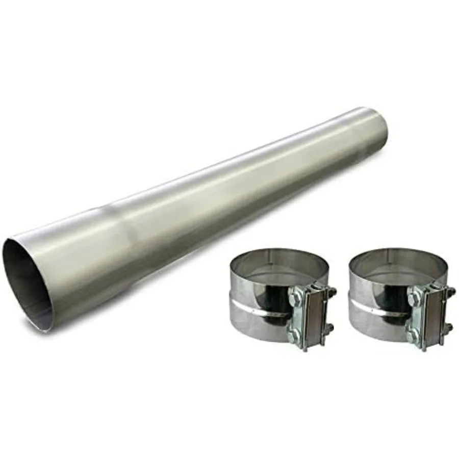 Stainless Steel Straight Pipe Universal Repair Exhaust Pipe 3 Inch ID OD x 30 Inch Long with Free Band Clamps Included for Auto
Stainless Steel Straight Pipe Universal Repair Exhaust Pipe 3 Inch ID OD x 30 Inch Long with Free Band Clamps Included for Auto