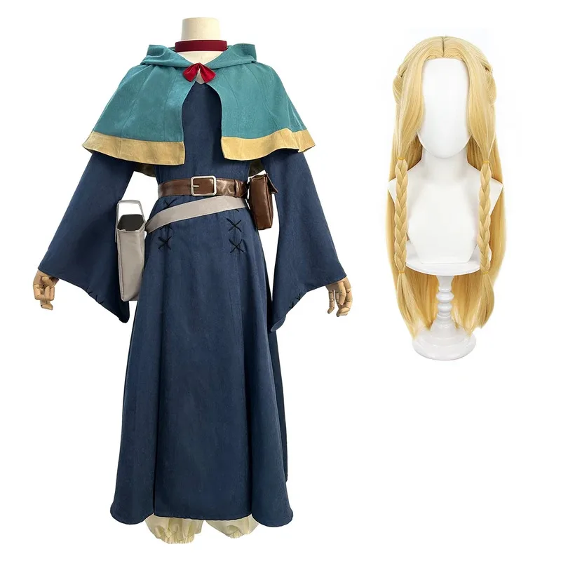 HOLOUN Delicious Dungeons Meshi Anime Marcille Cosplay Costume Wig Shawl Cloak Dress Pants Rose Net Halloween Christmas Gift
HOLOUN Delicious Dungeons Meshi Anime Marcille Cosplay Costume Wig Shawl Cloak Dress Pants Rose Net Halloween Christmas Gift