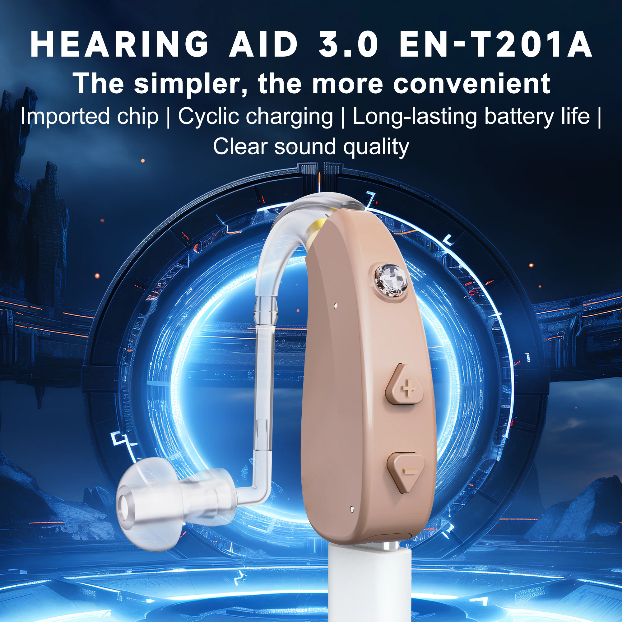 Ting DJ Digital Voice Amplifier Sound Amplifier for Moderate to Severe Hearing Loss EN-T201A
Ting DJ Digital Voice Amplifier Sound Amplifier for Moderate to Severe Hearing Loss EN-T201A