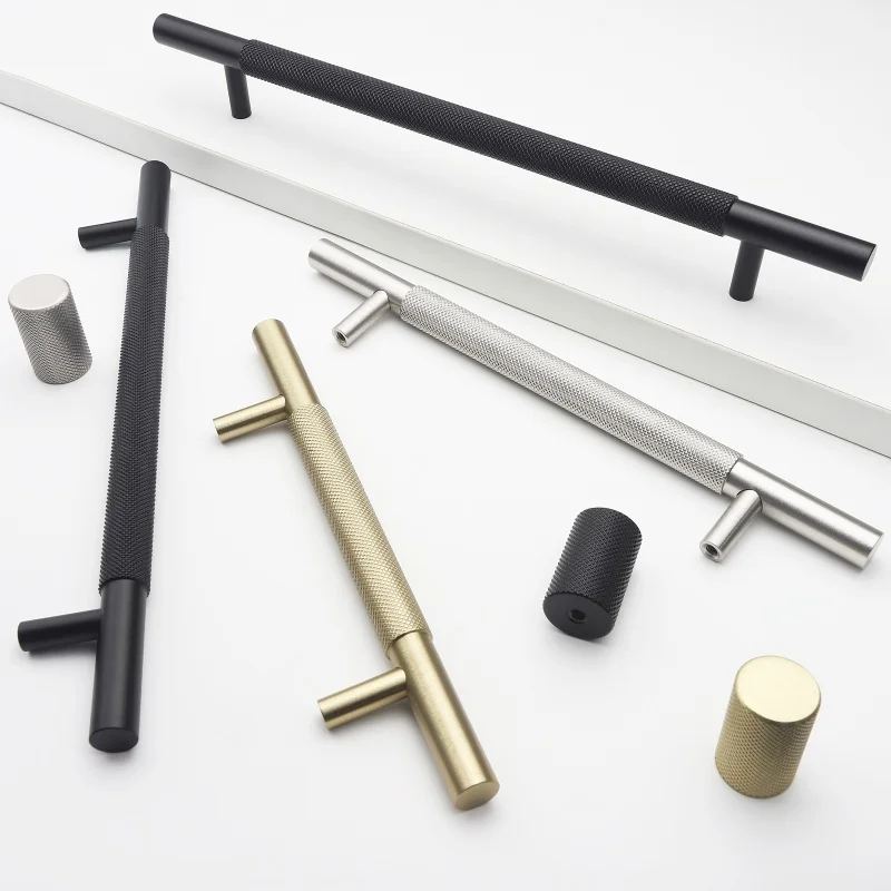 Luxury Wardrobe Knurled Handles Black Gold Silver Brushed Cabinet Knob Pulls Aluminium Embossed Cabinet Kitchen Handles
Luxury Wardrobe Knurled Handles Black Gold Silver Brushed Cabinet Knob Pulls Aluminium Embossed Cabinet Kitchen Handles