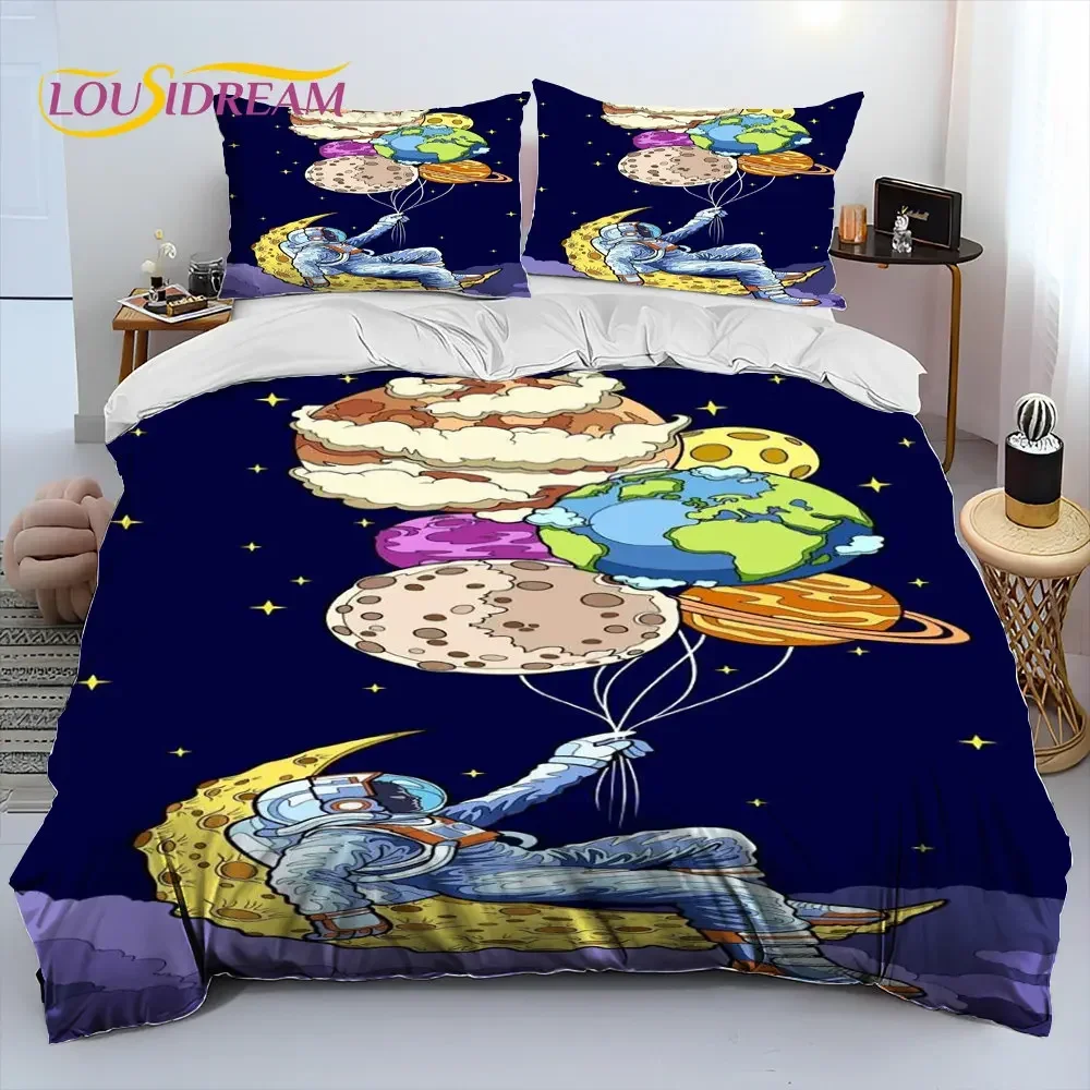 Astronaut Space Cartoon Comforter Bedding Set,Duvet Cover Bed Set Quilt Cover Pillowcase,King Queen Size Bedding Set for Child
Astronaut Space Cartoon Comforter Bedding Set,Duvet Cover Bed Set Quilt Cover Pillowcase,King Queen Size Bedding Set for Child