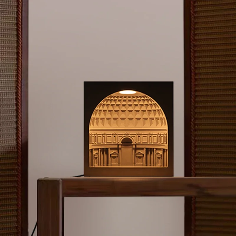 Original Pantheon cement atmosphere night light ornament classic architectural creative desk lamp wedding girl gift
Original Pantheon cement atmosphere night light ornament classic architectural creative desk lamp wedding girl gift