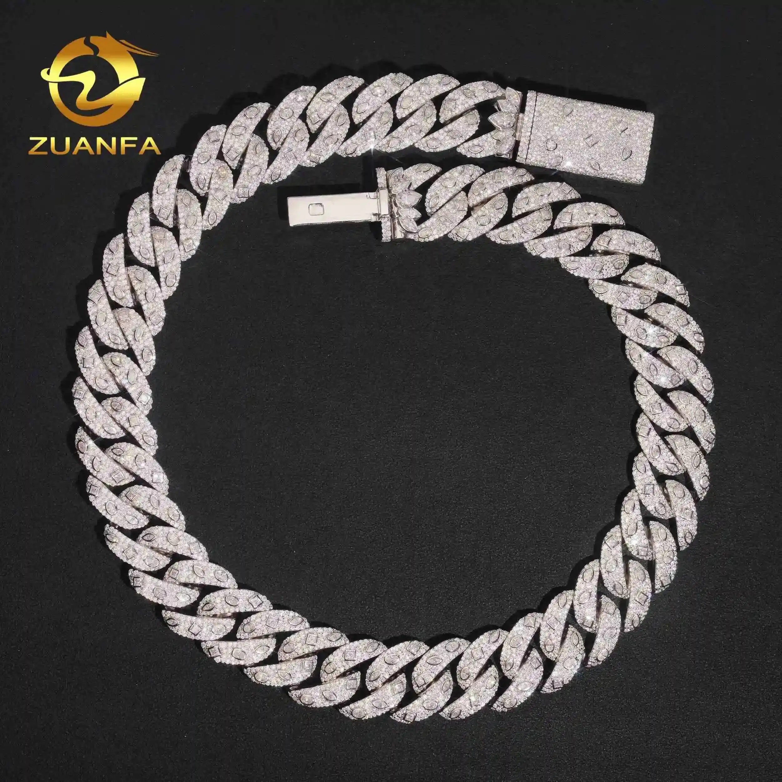 Rapper Jewelry Iced Out Hip Hop 20mm Luxury Heavy 925 Silver Moissanite Diamond Cuban Link Chain
Rapper Jewelry Iced Out Hip Hop 20mm Luxury Heavy 925 Silver Moissanite Diamond Cuban Link Chain