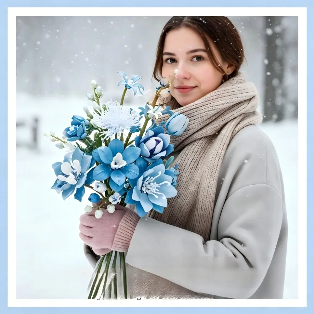 MOC Blue Preserved Flower Bouquet Model Building Blocks City Home Decor Bouquet Plants Assemble Bricks Toys Girls Holidays Gifts
MOC Blue Preserved Flower Bouquet Model Building Blocks City Home Decor Bouquet Plants Assemble Bricks Toys Girls Holidays Gifts