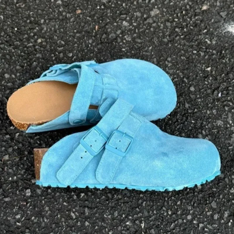 Women's fashion round head deep mouth suede metal buckle inside increase anti-slip wear-resistant flat shoes
Women's fashion round head deep mouth suede metal buckle inside increase anti-slip wear-resistant flat shoes
