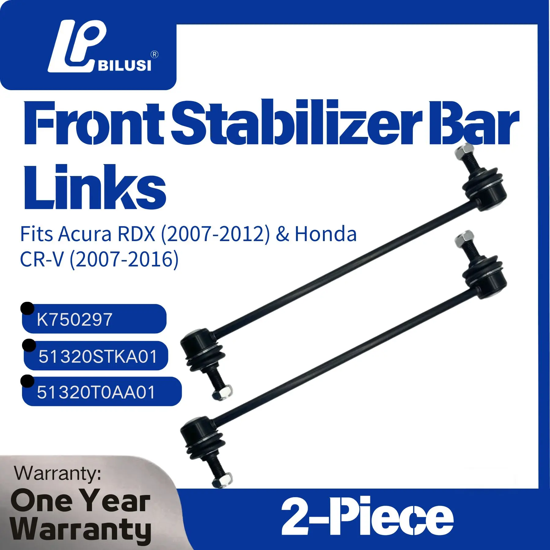 BILUSI 2 шт. передняя левая и правая тяга стабилизатора для Acura RDX Honda CR-V2007-2016 SL59125XL, TC2271, 51320STKA01, 51320T0AA01
BILUSI 2 шт. передняя левая и правая тяга стабилизатора для Acura RDX Honda CR-V2007-2016 SL59125XL, TC2271, 51320STKA01, 51320T0AA01