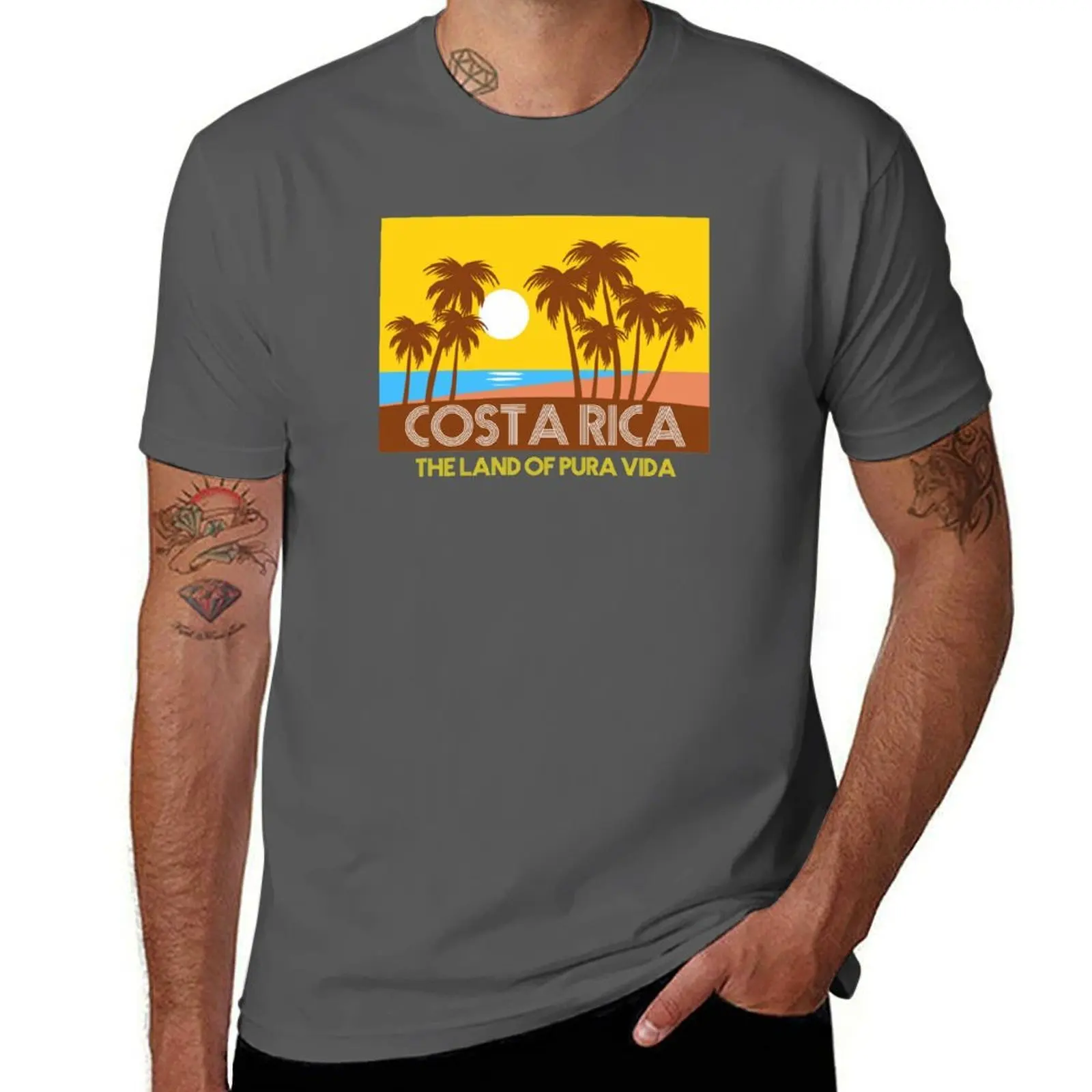 Costa Rica The Land of Pura Vida T-Shirt Basic Simple Design Short Sleeve Shirt
Costa Rica The Land of Pura Vida T-Shirt Basic Simple Design Short Sleeve Shirt