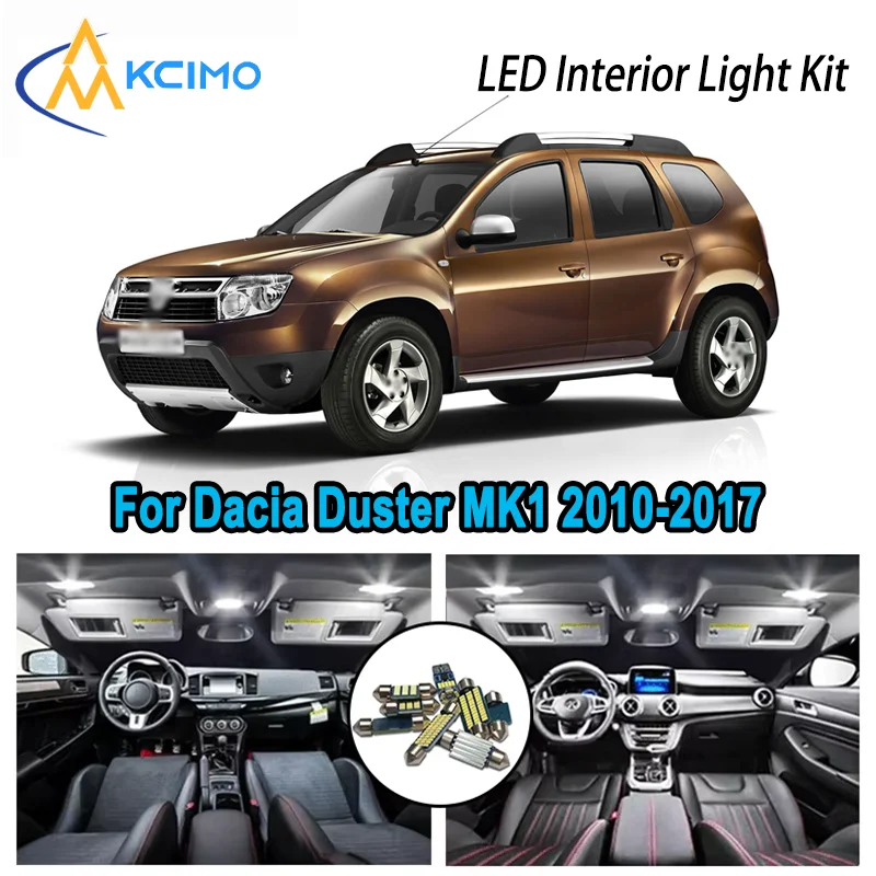 For Dacia Duster MK1 2010-2017 2011 2012 2013 Premium Bright LED Interior Dome Map Trunk Light Kit Car Led Lamps Canbus No Error
For Dacia Duster MK1 2010-2017 2011 2012 2013 Premium Bright LED Interior Dome Map Trunk Light Kit Car Led Lamps Canbus No Error
