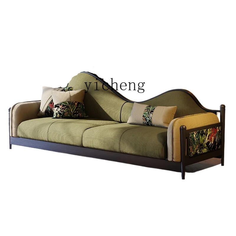 TQH fabric sofa French retro small apartment living room green corduroy medium antique three-person sofa
TQH fabric sofa French retro small apartment living room green corduroy medium antique three-person sofa