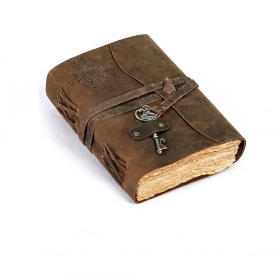 Compass Vintage Leather Journal Antique Handmade Bound Journal with Deckle Edge Paper Diary Leather Sketchbook Drawing Journal
Compass Vintage Leather Journal Antique Handmade Bound Journal with Deckle Edge Paper Diary Leather Sketchbook Drawing Journal