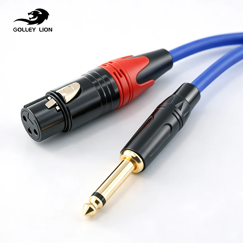 GOLLEY LION 6.35mm (1/4 Inch) TS Male to XLR Female Microphone Cable, Unbalanced Interconnect Cord for Dynamic Mic
GOLLEY LION 6.35mm (1/4 Inch) TS Male to XLR Female Microphone Cable, Unbalanced Interconnect Cord for Dynamic Mic