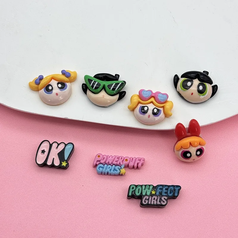 Kawaii Anime The Powerpuff and Girls Series 9PCS Resin Toy Cute Cartoon Character Creativity DIY Mobile Phone Case Hairpin Prop
Kawaii Anime The Powerpuff and Girls Series 9PCS Resin Toy Cute Cartoon Character Creativity DIY Mobile Phone Case Hairpin Prop