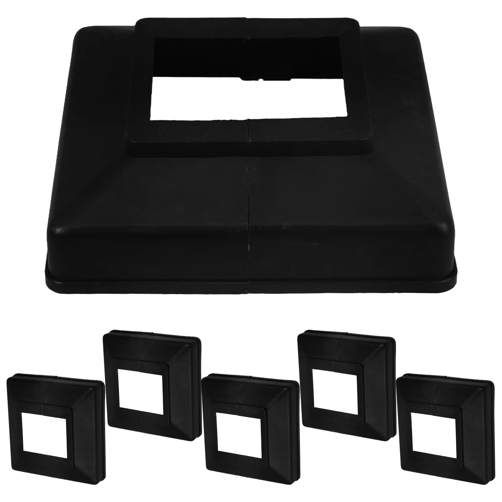 6PCS Vinyl Post Skirt Split Style Decorative Fence Post Base Caps Black Plastic Post Cover For Gardens Patios Decks
6PCS Vinyl Post Skirt Split Style Decorative Fence Post Base Caps Black Plastic Post Cover For Gardens Patios Decks