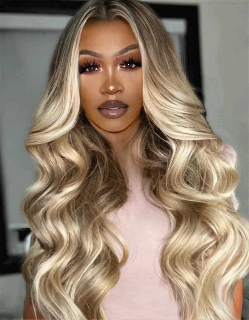 Long Medium Golden Brown Lace Front Wig Long Body Wave Synthetic Heat Resistant Wig For Women Natural Looking Blonde Lace Wig
Long Medium Golden Brown Lace Front Wig Long Body Wave Synthetic Heat Resistant Wig For Women Natural Looking Blonde Lace Wig