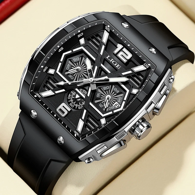 Reloj Hombre LIGE Mens Watches Luxury Waterproof Quartz Wristwatch Raise Wrist Luminous Date Sports Silicone Clock Man Watch
Reloj Hombre LIGE Mens Watches Luxury Waterproof Quartz Wristwatch Raise Wrist Luminous Date Sports Silicone Clock Man Watch