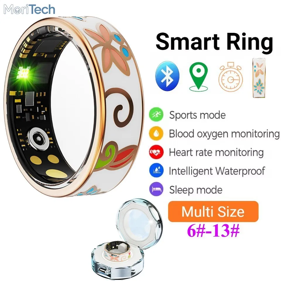 Умное кольцо MoriTech China Enamel Gold для женщин, водонепроницаемое (IP68), фитнес-трекер, спортивное умное кольцо для здоровья, парное кольцо, функция фотосъемки, подарок
Умное кольцо MoriTech China Enamel Gold для женщин, водонепроницаемое (IP68), фитнес-трекер, спортивное умное кольцо для здоровья, парное кольцо, функция фотосъемки, подарок