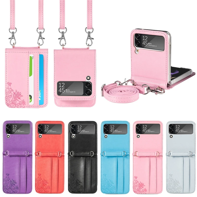 Embossing Solid Color Leather Card Wallet Fold Phone Case For Samsung Galaxy Z Flip4 3 2 1 Retractable Lanyard Holder Flip Cover
Embossing Solid Color Leather Card Wallet Fold Phone Case For Samsung Galaxy Z Flip4 3 2 1 Retractable Lanyard Holder Flip Cover