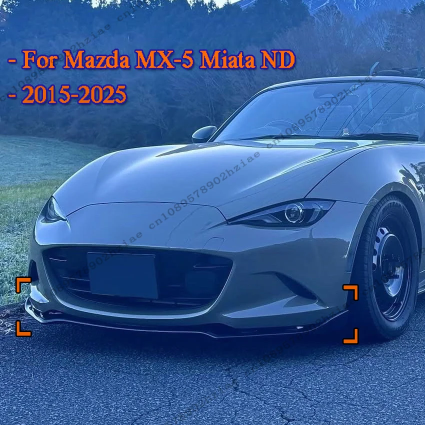 3Pcs Car Front Bumper Lip Spoiler Splitter Diffuser For Mazda MX-5 MX5 Miata ND 2-Door 2015-2025 Gloss Blcak Body kit Tuning
3Pcs Car Front Bumper Lip Spoiler Splitter Diffuser For Mazda MX-5 MX5 Miata ND 2-Door 2015-2025 Gloss Blcak Body kit Tuning