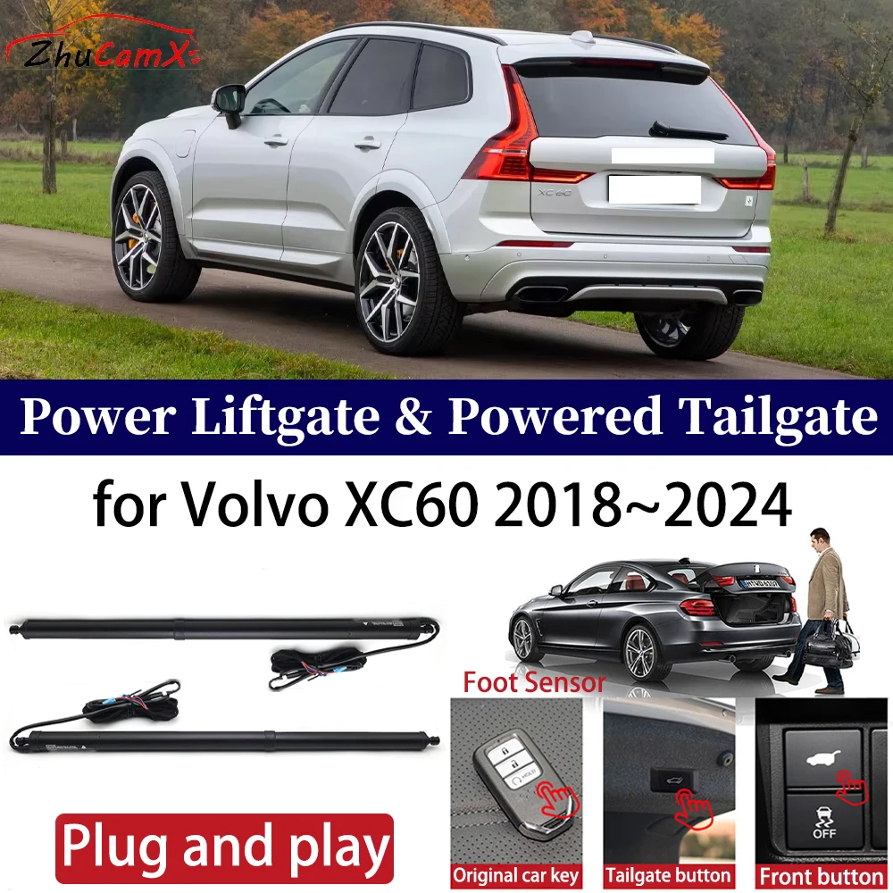 ZhuCamX for Volvo XC60 2018-2024 Car OEM Power Liftgate Automatic One-Click Powered Tailgate Strut opener Plug and play
ZhuCamX for Volvo XC60 2018-2024 Car OEM Power Liftgate Automatic One-Click Powered Tailgate Strut opener Plug and play