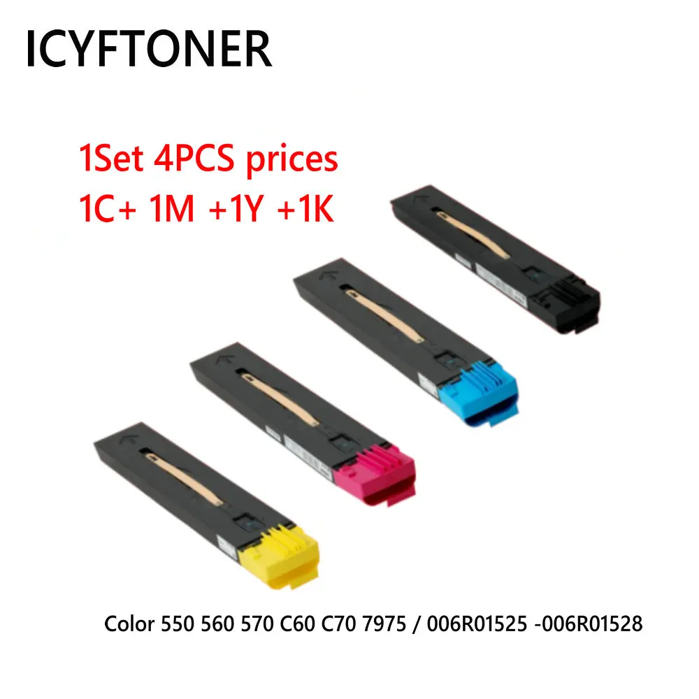 1 комплект, 4 шт., картридж с тонером высокой емкости CMYK для XEROX Color 550 560 570 C60 C70 7975/0006R01525-006R01528
1 комплект, 4 шт., картридж с тонером высокой емкости CMYK для XEROX Color 550 560 570 C60 C70 7975/0006R01525-006R01528